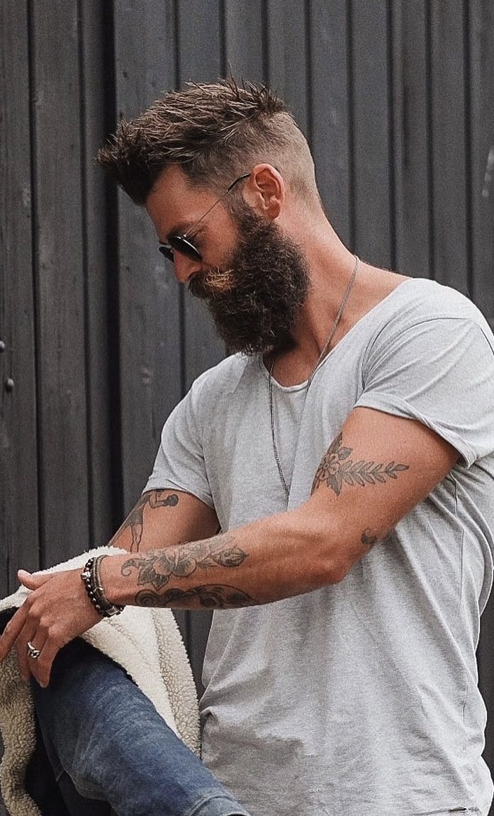Beard tattoo Free Stock Photos, Images, and Pictures of Beard tattoo
